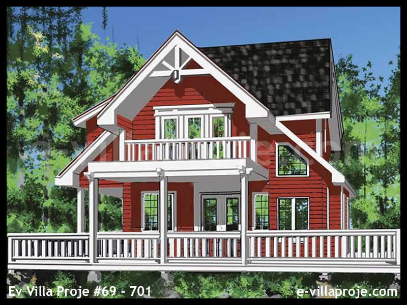 Ev Villa Proje #69 - 701 Çelik Villa Projesi 3D Mimari Tasarımı