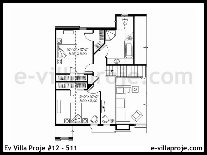 Ev Villa Proje #12 - 511 Çelik Ev Projesi - Görsel 3