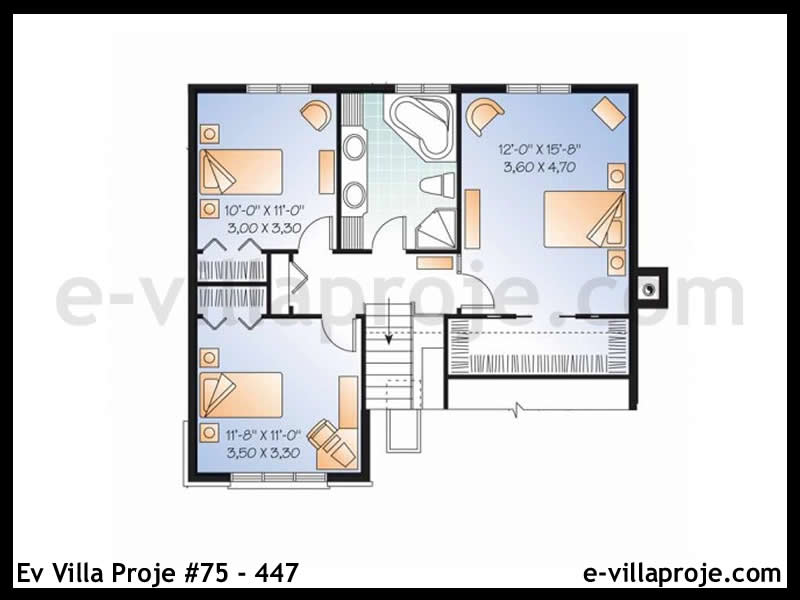 Ev Villa Proje #75 - 447 Çelik Ev Projesi - Görsel 3