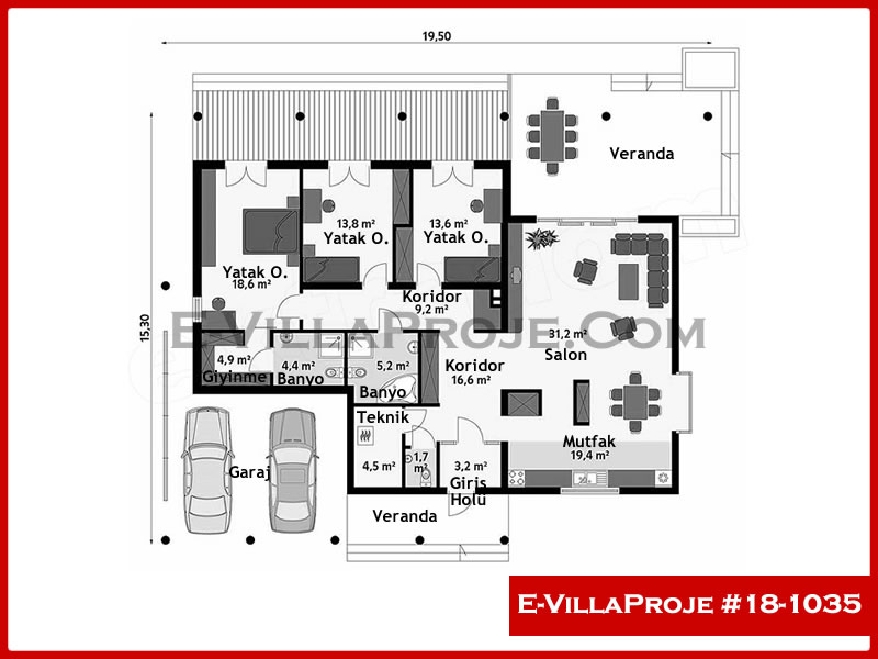 Ev Villa Proje #18 - 1035 Çelik Ev Projesi - Görsel 2
