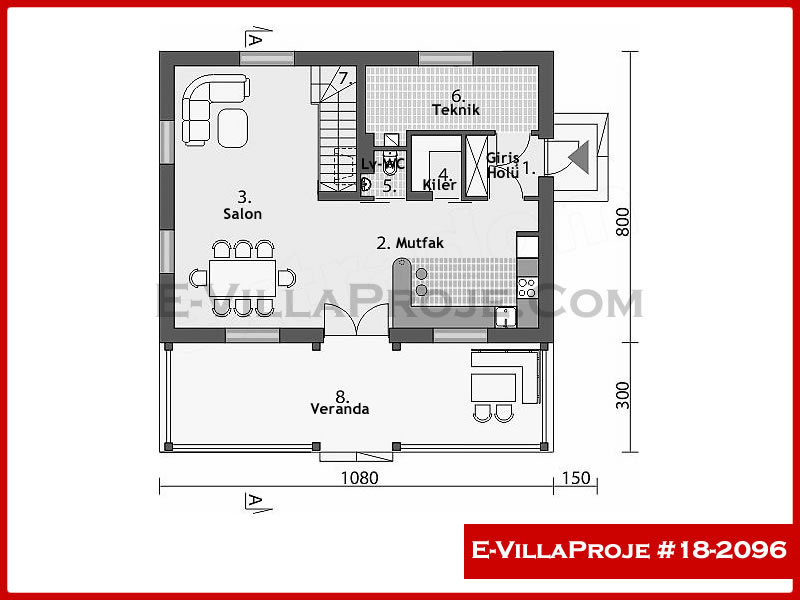 Ev Villa Proje #18 - 2096 Çelik Ev Projesi - Görsel 2