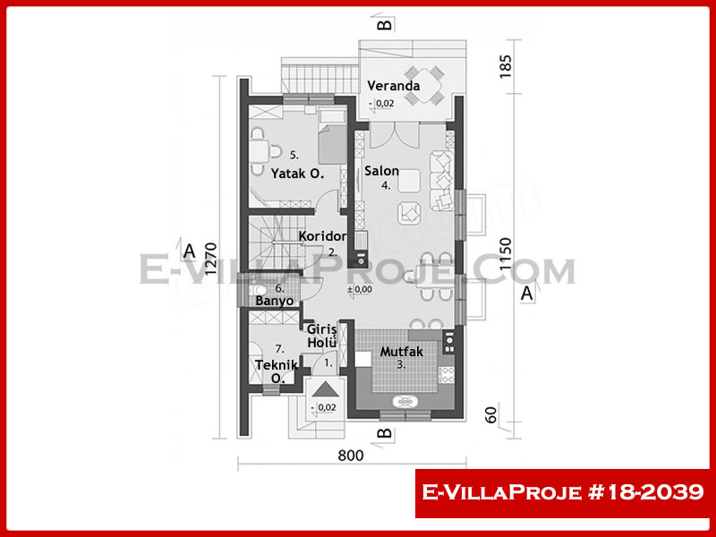 Ev Villa Proje #18 - 2039 Çelik Ev Projesi - Görsel 2
