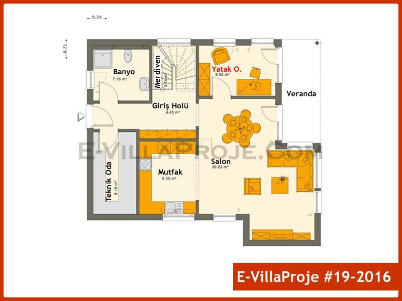 Ev Villa Proje #19 - 2016 Çelik Ev Projesi - Görsel 2