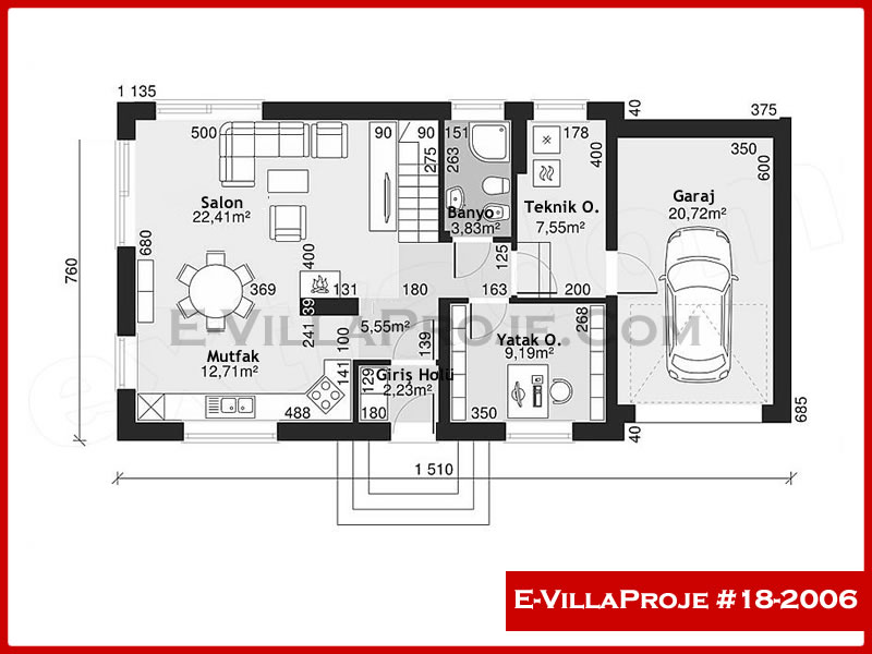 Ev Villa Proje #18 - 2006 Çelik Ev Projesi - Görsel 2