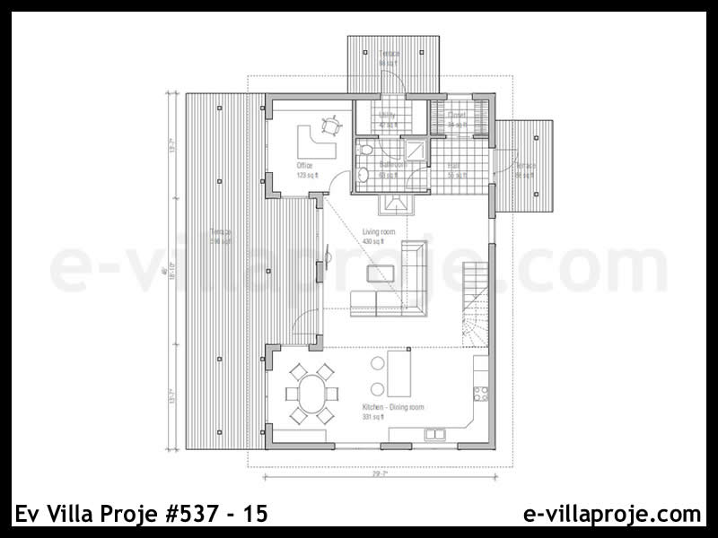 Ev Villa Proje #537 - 15 Çelik Ev Projesi - Görsel 2