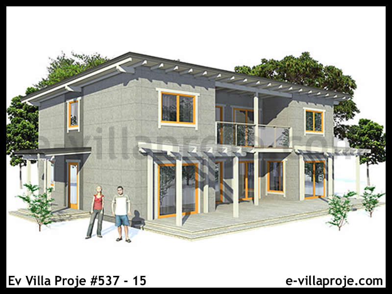 Ev Villa Proje #537 - 15 Çelik Ev Projesi - Görsel 4