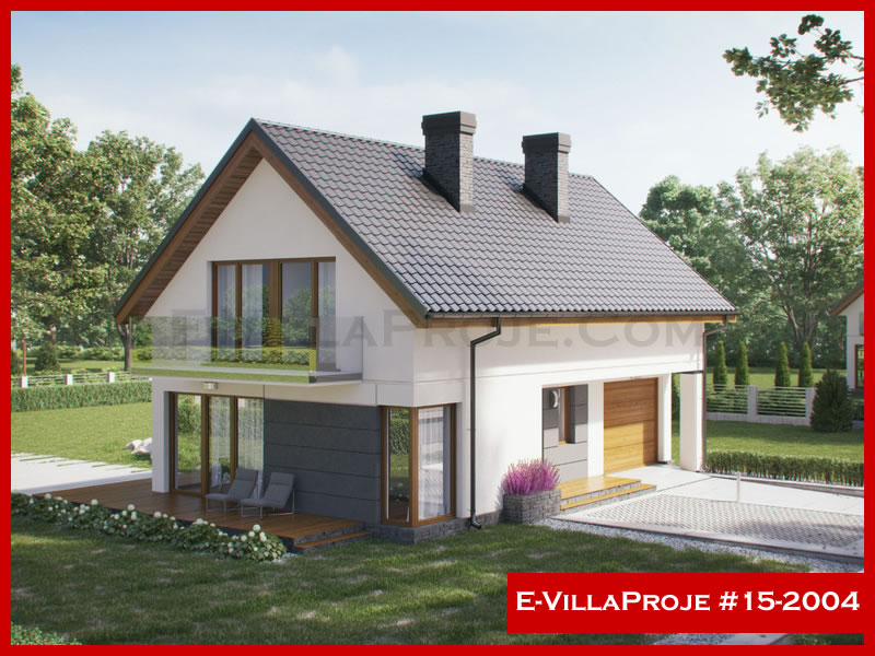 Ev Villa Proje #15 - 2004 Çelik Villa Projesi 3D Mimari Tasarımı