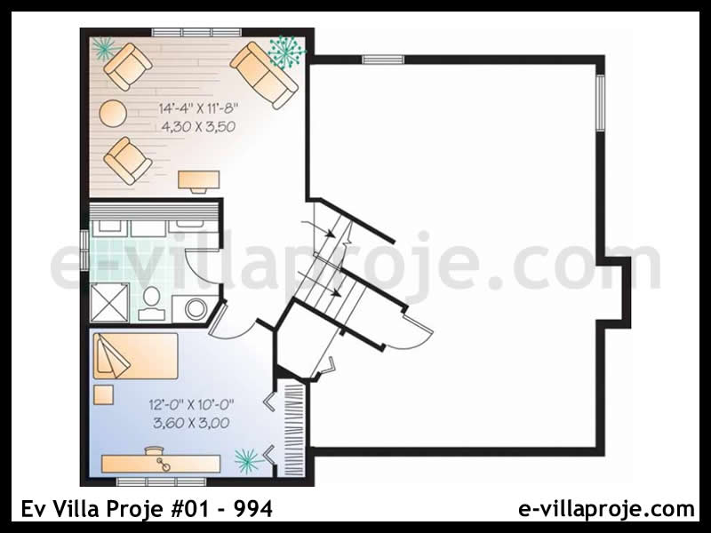 Ev Villa Proje #01 - 994 Çelik Ev Projesi - Görsel 3