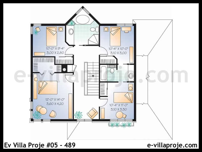 Ev Villa Proje #05 - 489 Çelik Ev Projesi - Görsel 3