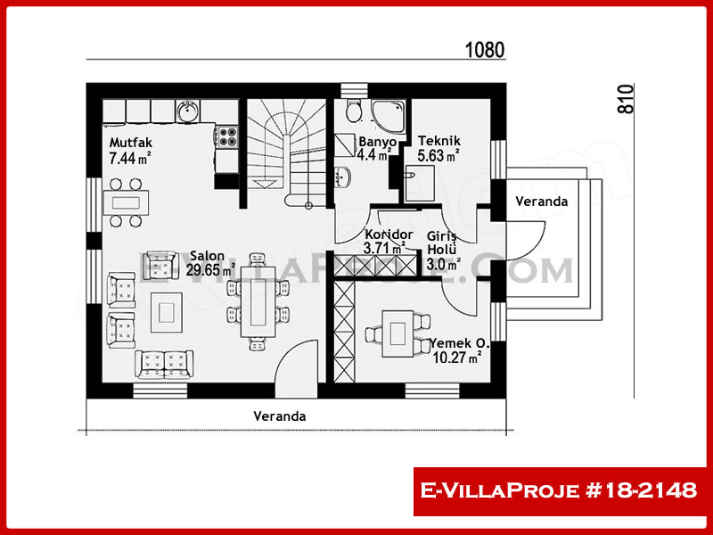 Ev Villa Proje #18 - 2148 Çelik Ev Projesi - Görsel 2
