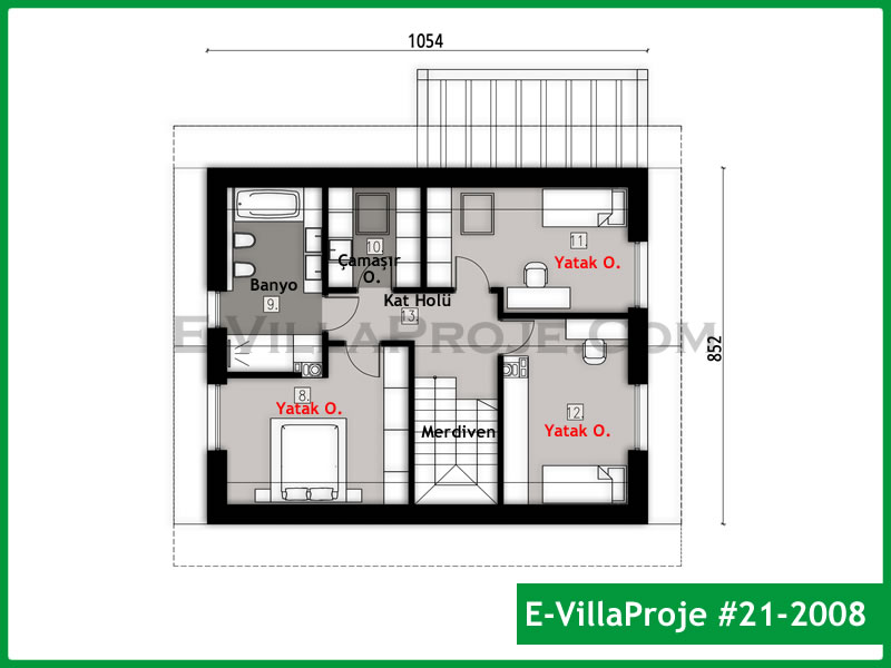 Ev Villa Proje #21 - 2008 Çelik Ev Projesi - Görsel 3