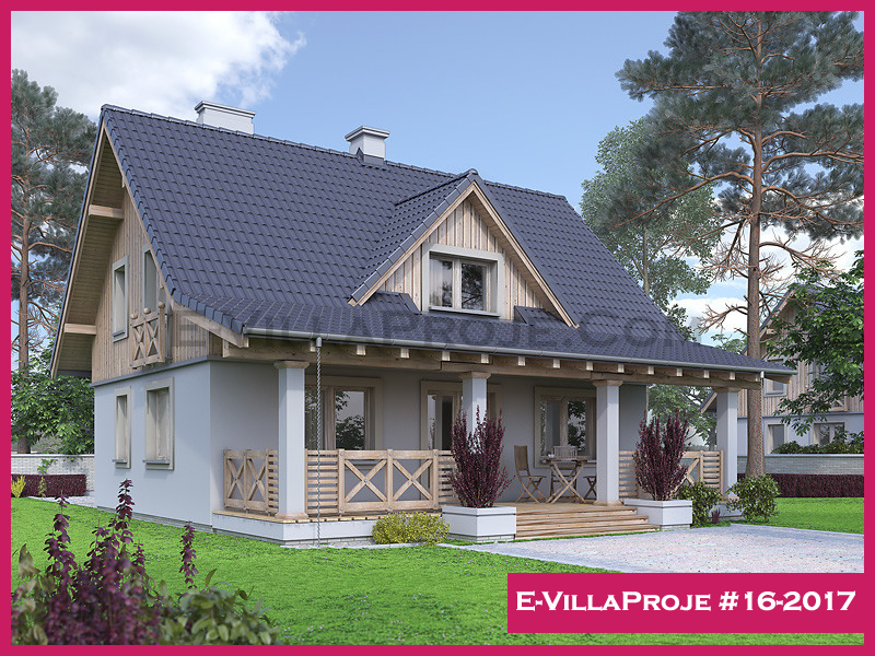 Ev Villa Proje #16 - 2017 Çelik Villa Projesi 3D Mimari Tasarımı