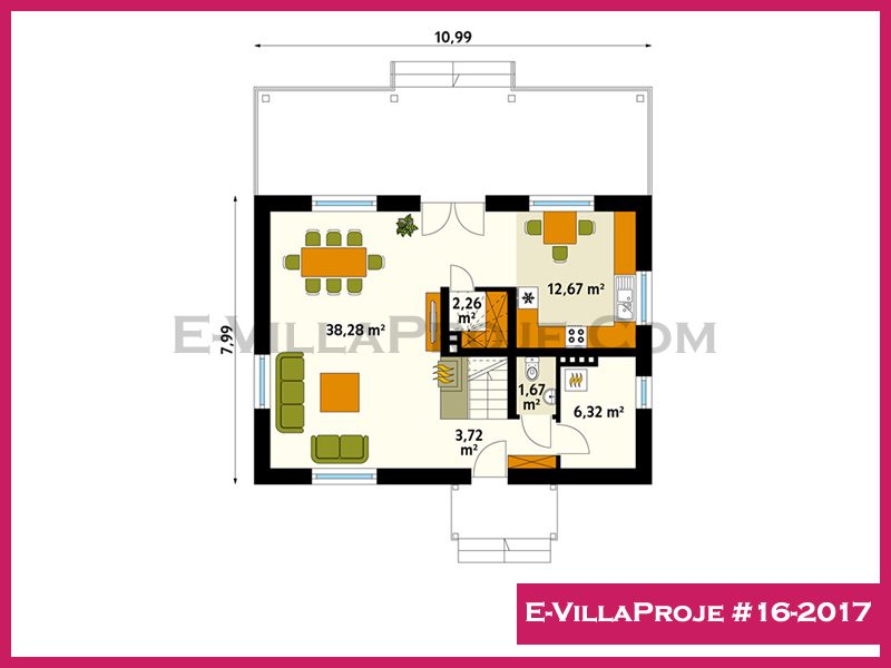 Ev Villa Proje #16 - 2017 Çelik Ev Projesi - Görsel 2