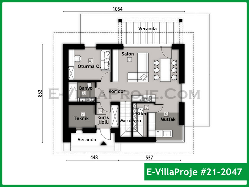 Ev Villa Proje #21 - 2047 Çelik Ev Projesi - Görsel 2