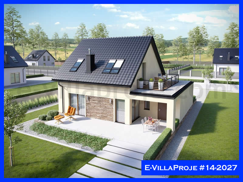 Ev Villa Proje #14 - 2027 Çelik Villa Projesi 3D Mimari Tasarımı