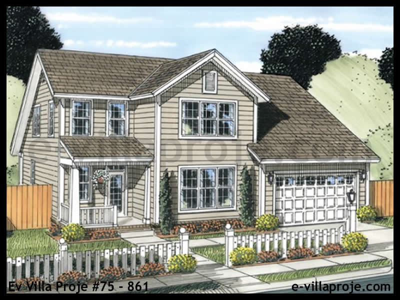 Ev Villa Proje #75 - 861 Çelik Villa Modeli ve 3D Tasarımı