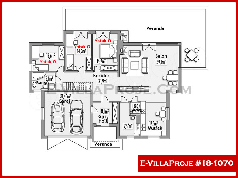 Ev Villa Proje #18 - 1070 Çelik Ev Projesi - Görsel 2