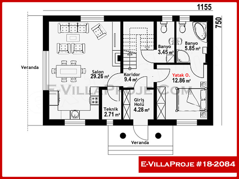 Ev Villa Proje #18 - 2084 Çelik Ev Projesi - Görsel 2