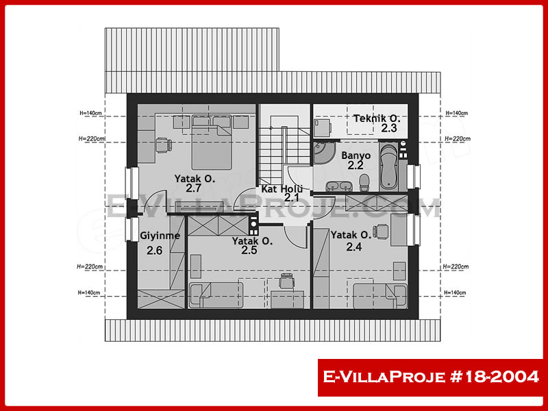 Ev Villa Proje #18 - 2004 Çelik Ev Projesi - Görsel 3