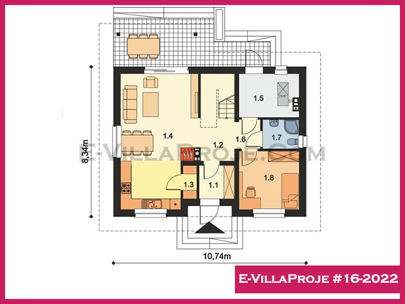 Ev Villa Proje #16 - 2022 Çelik Ev Projesi - Görsel 2