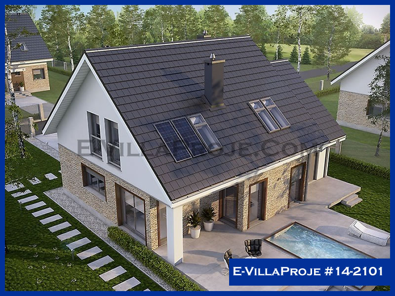 Ev Villa Proje #14 - 2101 Çelik Villa Modeli ve 3D Tasarımı