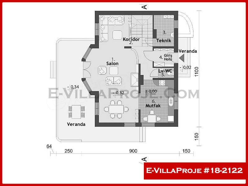 Ev Villa Proje #18 - 2122 Çelik Ev Projesi - Görsel 2