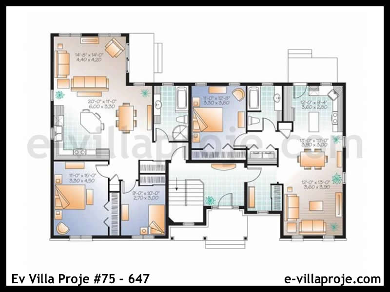 Ev Villa Proje #75 - 647 Çelik Ev Projesi - Görsel 2