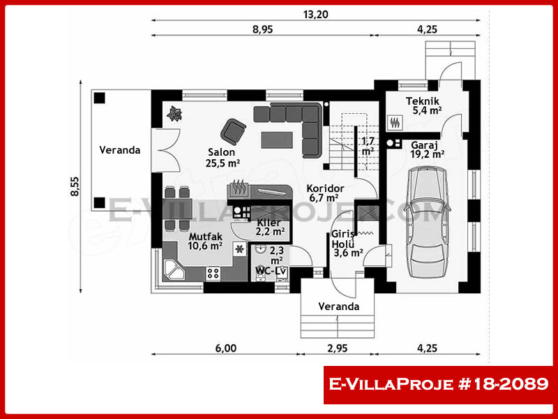 Ev Villa Proje #18 - 2089 Çelik Ev Projesi - Görsel 2
