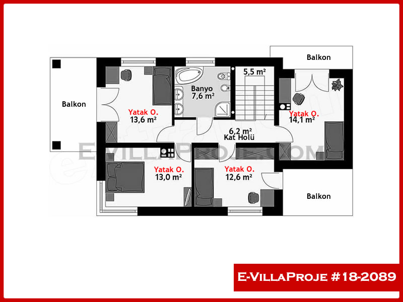 Ev Villa Proje #18 - 2089 Çelik Ev Projesi - Görsel 3