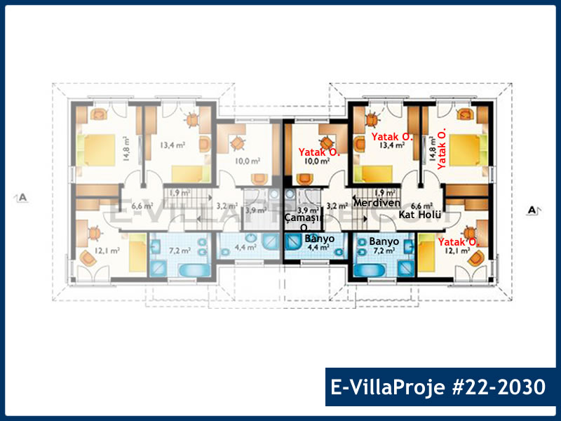 Ev Villa Proje #22 - 2030 Çelik Ev Projesi - Görsel 3