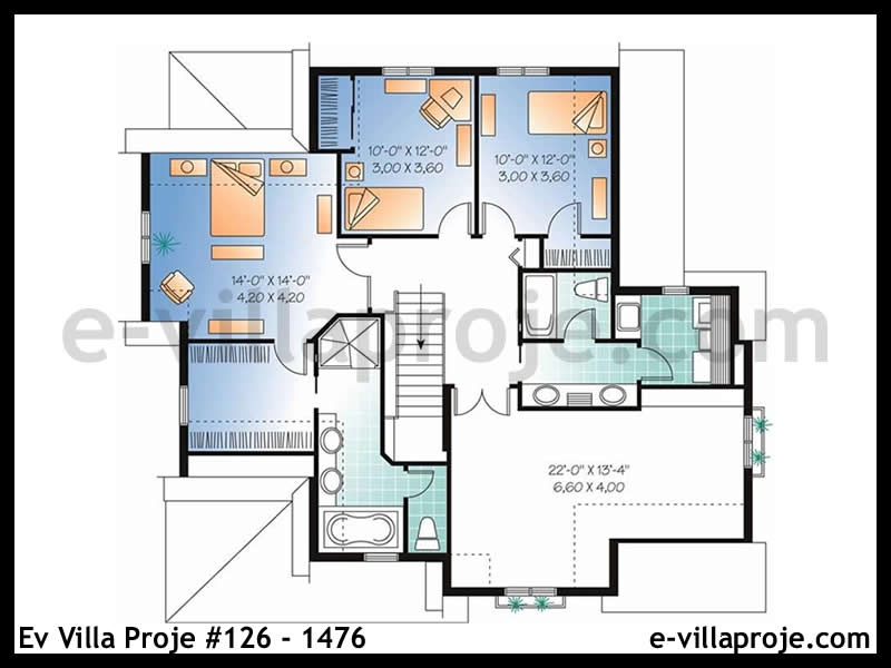 Ev Villa Proje #126 - 1476 Çelik Ev Projesi - Görsel 3