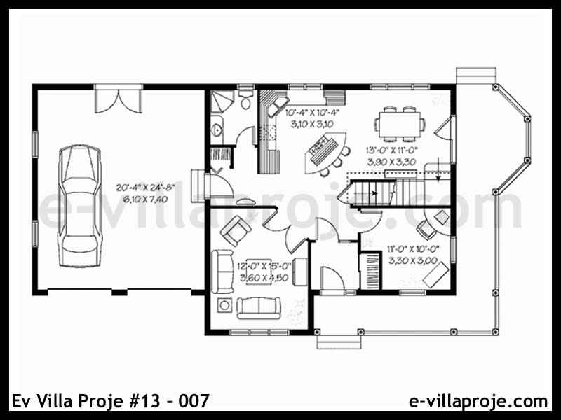 Ev Villa Proje #13 - 007 Çelik Ev Projesi - Görsel 2