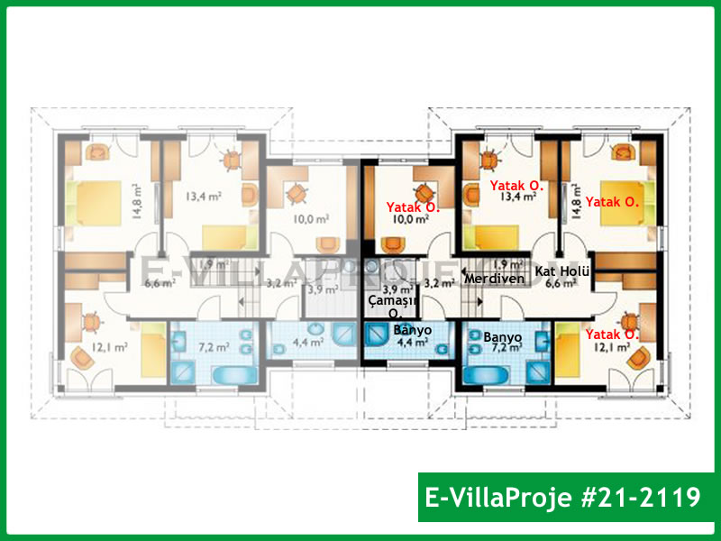Ev Villa Proje #21 - 2119 Çelik Ev Projesi - Görsel 3