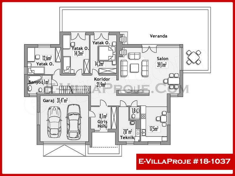 Ev Villa Proje #18 - 1037 Çelik Ev Projesi - Görsel 2