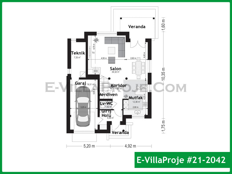 Ev Villa Proje #21 - 2042 Çelik Ev Projesi - Görsel 2