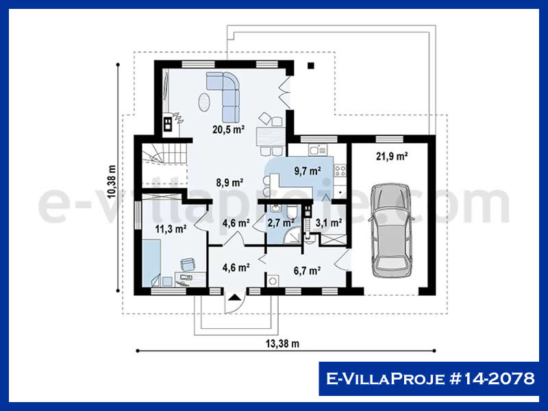 Ev Villa Proje #14 - 2078 Çelik Ev Projesi - Görsel 2