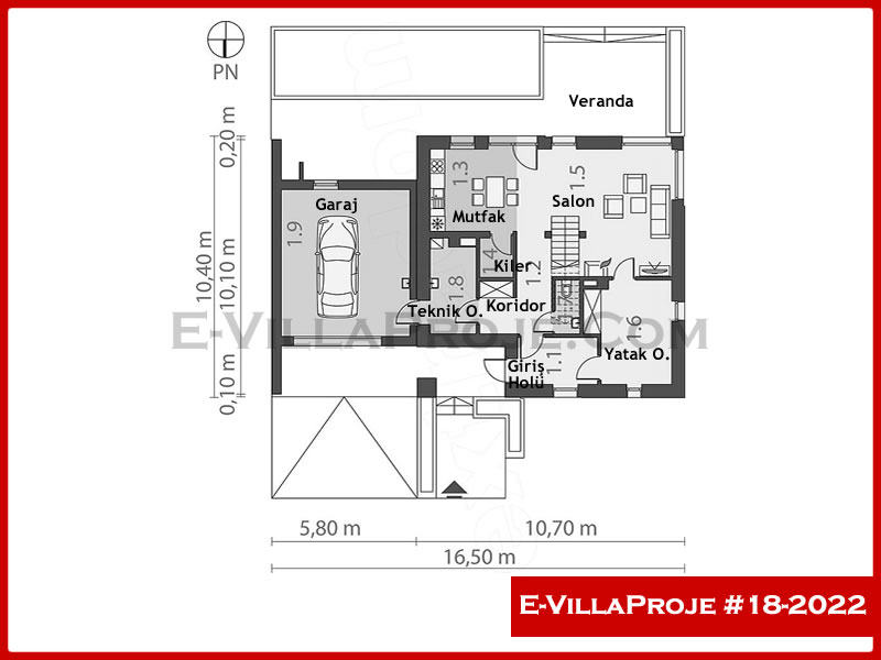 Ev Villa Proje #18 - 2022 Çelik Ev Projesi - Görsel 2