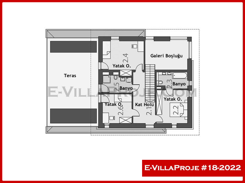 Ev Villa Proje #18 - 2022 Çelik Ev Projesi - Görsel 3