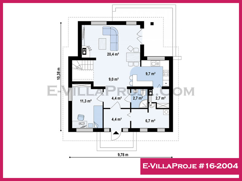 Ev Villa Proje #16 - 2004 Çelik Ev Projesi - Görsel 2