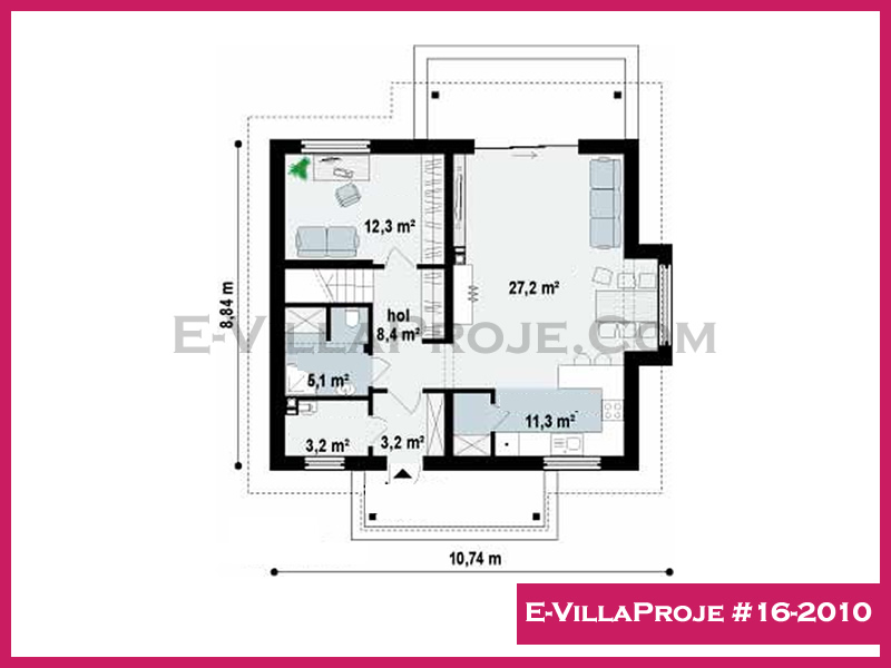 Ev Villa Proje #16 - 2010 Çelik Ev Projesi - Görsel 2