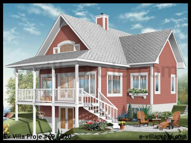 Ev Villa Proje #69 - 220 Çelik Villa Modeli ve 3D Tasarımı