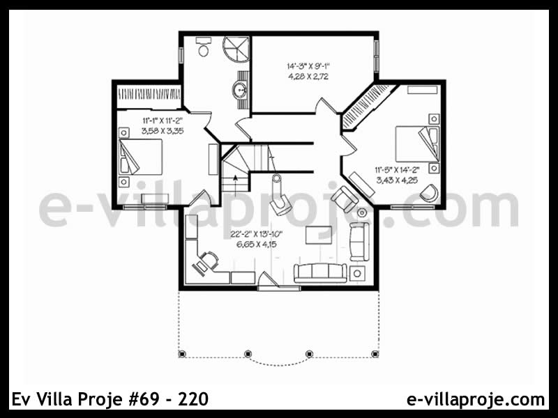 Ev Villa Proje #69 - 220 Çelik Ev Projesi - Görsel 3