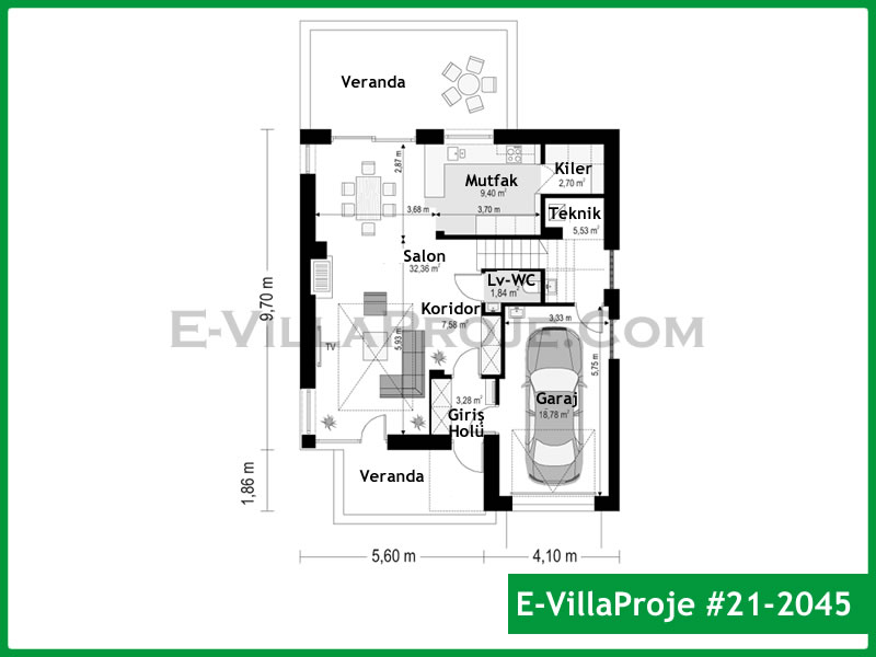 Ev Villa Proje #21 - 2045 Çelik Ev Projesi - Görsel 2