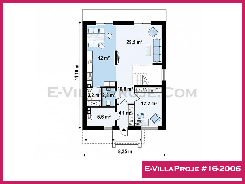 Ev Villa Proje #16 - 2006 Çelik Ev Projesi - Görsel 2