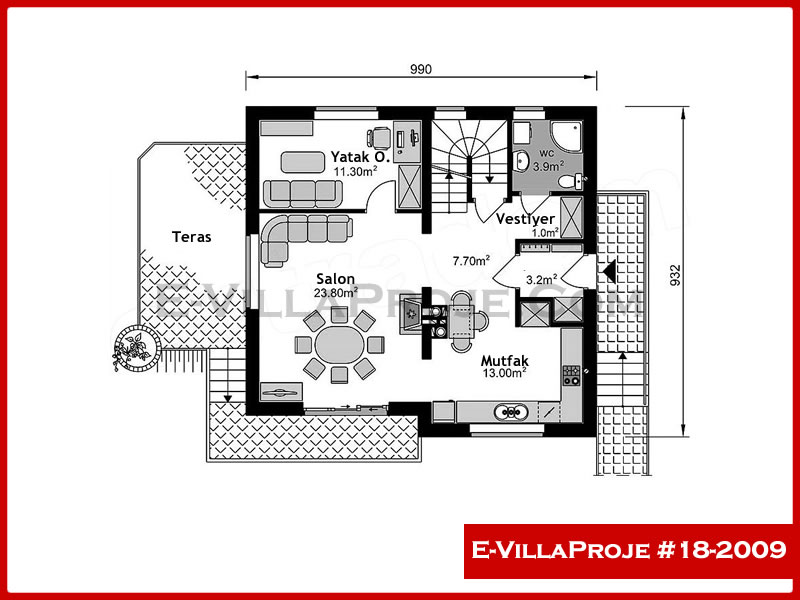 Ev Villa Proje #18 - 2009 Çelik Ev Projesi - Görsel 2