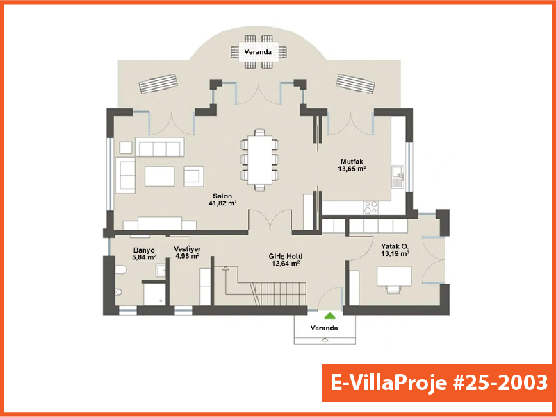 Ev Villa Proje #25 - 2003 Çelik Ev Projesi - Görsel 2