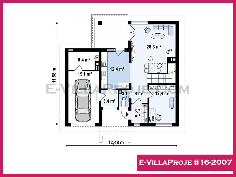 Ev Villa Proje #16 - 2007 Çelik Ev Projesi - Görsel 2