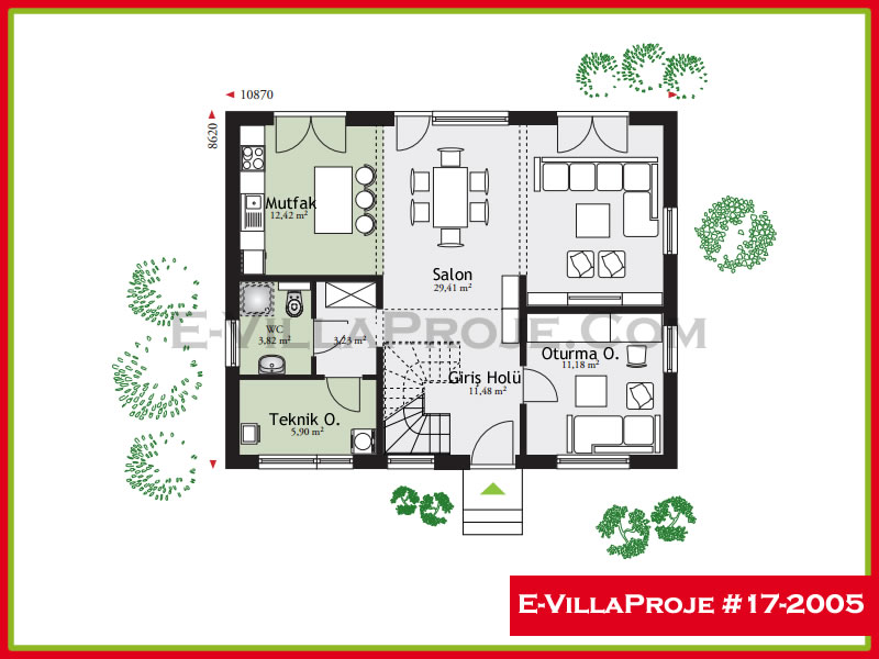 Ev Villa Proje #17 - 2005 Çelik Ev Projesi - Görsel 2
