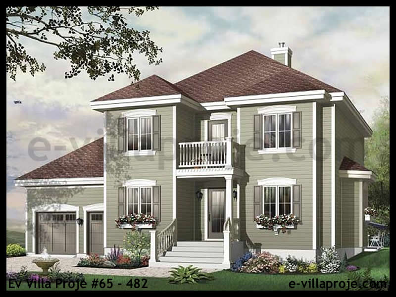 Ev Villa Proje #65 - 482 Çelik Villa Modeli ve 3D Tasarımı