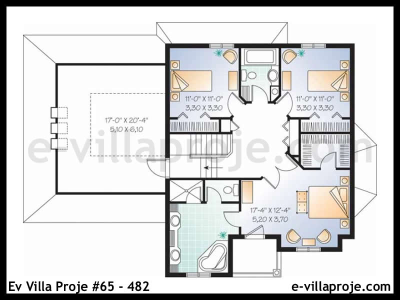 Ev Villa Proje #65 - 482 Çelik Ev Projesi - Görsel 3